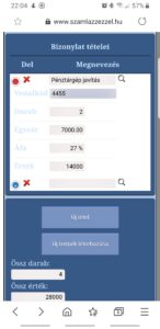 ECR-TRADE JUTA-Raktár NTAK szoftver web 7