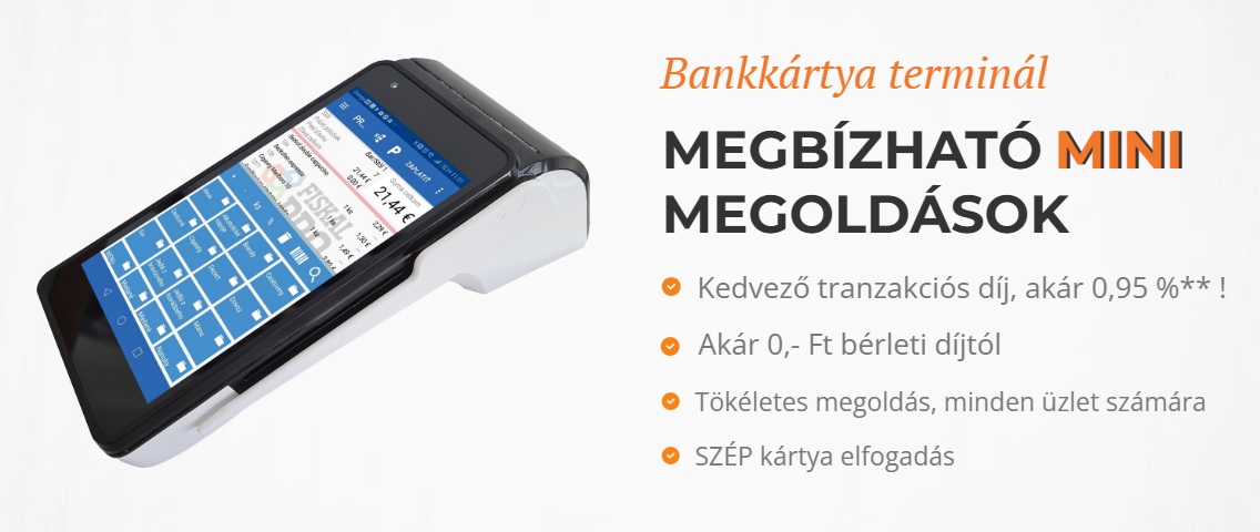 FiskalPRO bankkártya terminál